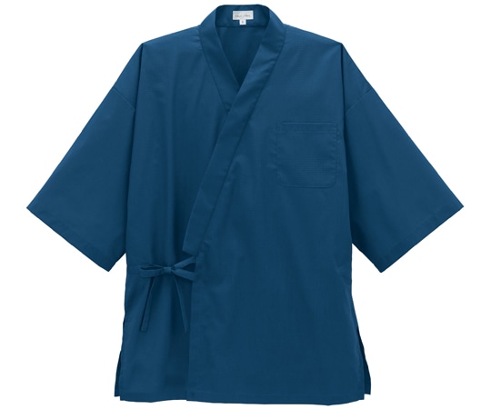ボンマックス 作務衣(上衣) ブルー 4L FJ0712U 1枚(ご注文単位1枚)【直送品】