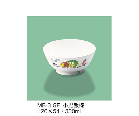 三信化工 小児飯椀 グリーンフレンド MB-3_GF 1個(ご注文単位1個)【直送品】