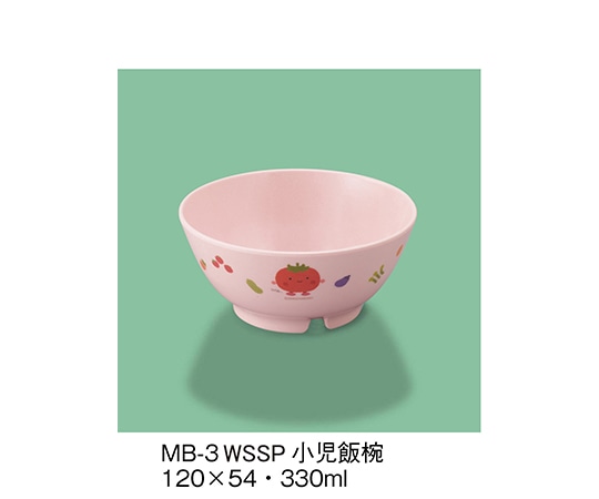 三信化工 小児飯椀 サラダっこピンク MB-3_WSSP 1個(ご注文単位1個)【直送品】