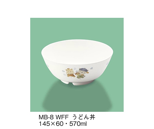 三信化工 うどん丼 ワラベファミリー MB-8_WFF 1個（ご注文単位1個）【直送品】