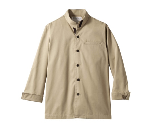 住商モンブラン コックジャケット 兼用 長袖 ベージュ/ブラウン SS 6-983 1枚(ご注文単位1枚)【直送品】