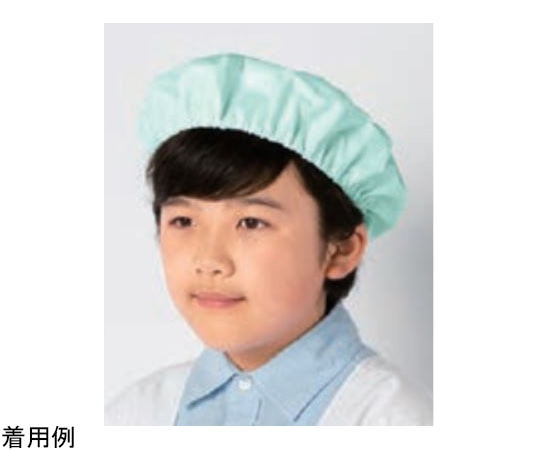 KAZEN 給食帽(2枚) ミントグリーン フリー 392-92 フリー 1組（ご注文単位1組）【直送品】