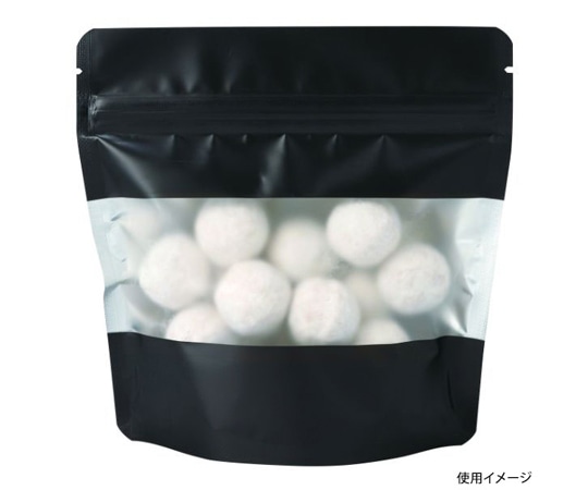 ヤマニパッケージ コーヒー用袋 アルミスタンドチャック袋 S 窓付 マット黒 500枚 COT-878BL 1ケース(ご注文単位1ケース)【直送品】