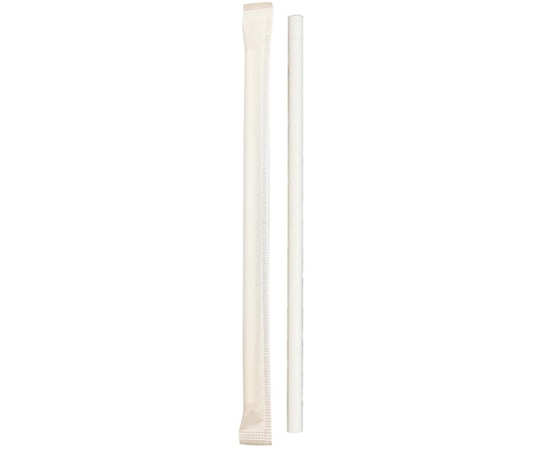三和 紙ストロー ミニ(裸)白 12000本入 SW05140-W 1ケース（ご注文単位1ケース）【直送品】