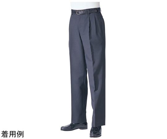 アズワン スラックス[男](ブラック)ウエスト70cm AS-802 70cm 1枚（ご注文単位1枚）【直送品】