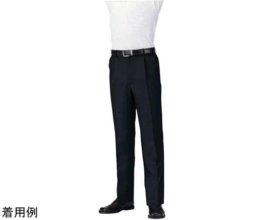 アズワン 脇ゴムパンツ[男] ブラック S AS-6203 S C-10(ブラック) 1枚（ご注文単位1枚）【直送品】