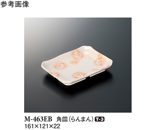 スリーライン 角皿 らんまん 10個入 M-463EB 1袋(ご注文単位1袋)【直送品】