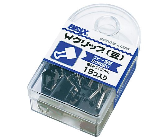 ミツヤ ダブルクリップ豆 15個×5箱入 BX1-71-150 1ケース（ご注文単位1ケース）【直送品】