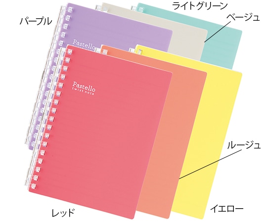 LIHITLAB ツイストノート(A6・S型 17穴) パープル N1964-10 1冊(ご注文単位1冊)【直送品】