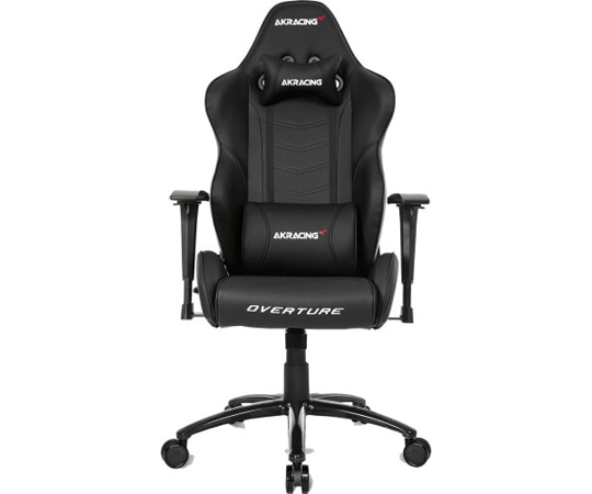 AKRacing ゲーミングチェア Overture Gaming Chair ブラック AKR-OVERTURE-BLACK 1脚(ご注文単位1脚)【直送品】