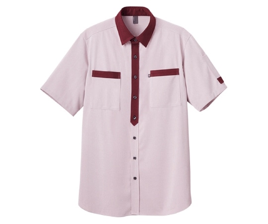 カーシーカシマ CAREAN 半袖ニットシャツ CODE TRICOT SHIRT ワイン MS CSY170 1枚(ご注文単位1枚)【直送品】