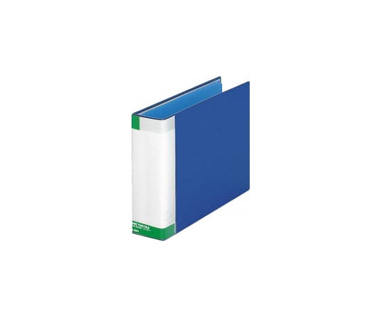 ライオン事務器 パイプ式ファイル<環境> ブルー No.762K 1冊(ご注文単位1冊)【直送品】