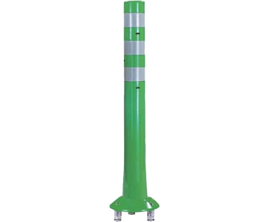 サンポール ガードコーン 可動式 3本脚 φ80,台座径φ200×H800mm グリーン RBK3-80(G) 1台(ご注文単位1台)【直送品】