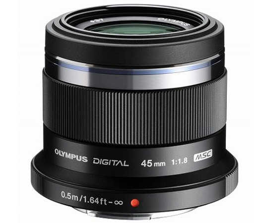 オリンパス 交換レンズ M.ZUIKO DIGITAL 45mm F1.8 ブラック 1本(ご注文単位1本)【直送品】