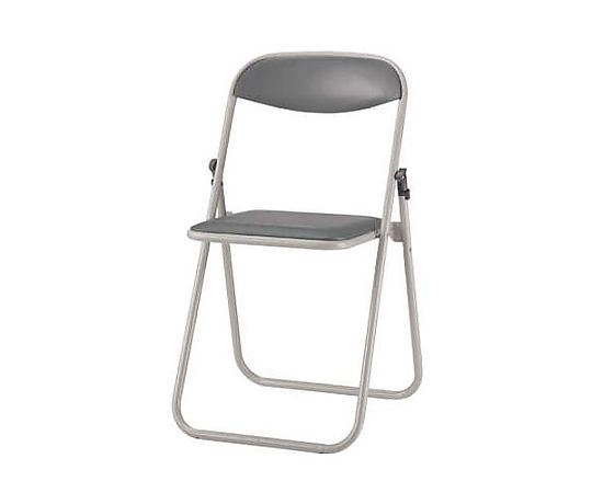 ライオン事務器 455x437x740mm 折り畳み椅子(塗装脚/グレー) EA956XA-156 1個（ご注文単位1個）【直送品】
