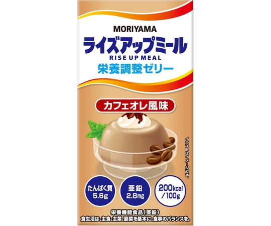 守山乳業 ライズアップミール 栄養調整ゼリー カフェオレ風味 535g 12本入 1ケース※軽 (ご注文単位1ケース）【直送品】
