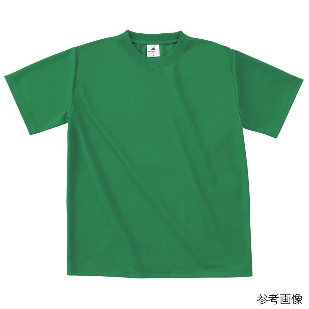 フェリック ファイバードライTシャツ グリーン M POT104-M 1枚（ご注文単位1枚）【直送品】