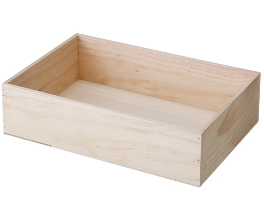 アズワン 木製ボックス(ハコマルシェボックス)54×36×14cm 無塗装 61-778-35-2 1台(ご注文単位1台)【直送品】