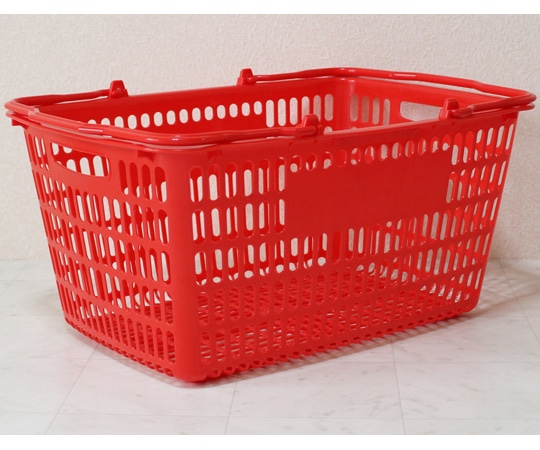 大和産業 買い物かご レッド 5個入 SL-20 1セット(ご注文単位1セット)【直送品】