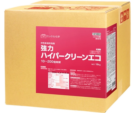 ミッケル化学 強力ハイパークリーンエコ 18kg BIB  1箱(ご注文単位1箱)【直送品】