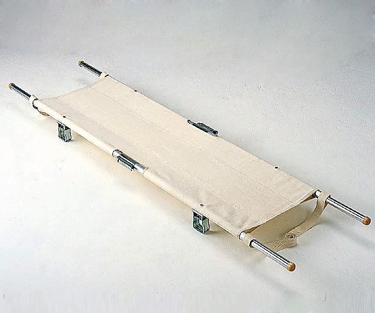 松永製作所（車椅子・介護用品） 四ツ折担架 把手伸縮式 スチール製  1台（ご注文単位1台）【直送品】