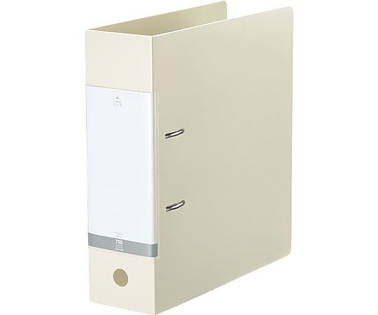 LIHITLAB Dリング2穴ファイル 白A4縦背幅88mm G2290-0 1冊(ご注文単位1冊)【直送品】
