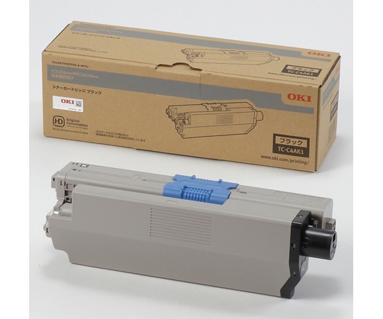 OKI トナーカートリッジ ブラック(MC363dnw/C332dnw) TC-C4AK1 1個(ご注文単位1個)【直送品】