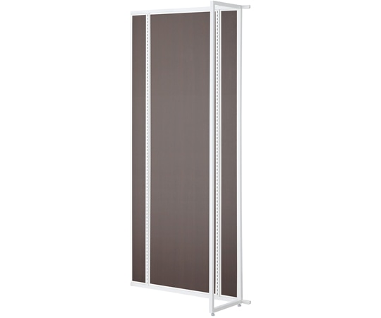 アズワン UR壁面タイプ W90×H210cm 【連結 】【ホワイト枠×ダークブラウンパネル】 61-14-6-4 1セット（ご注文単位1セット）【直送品】