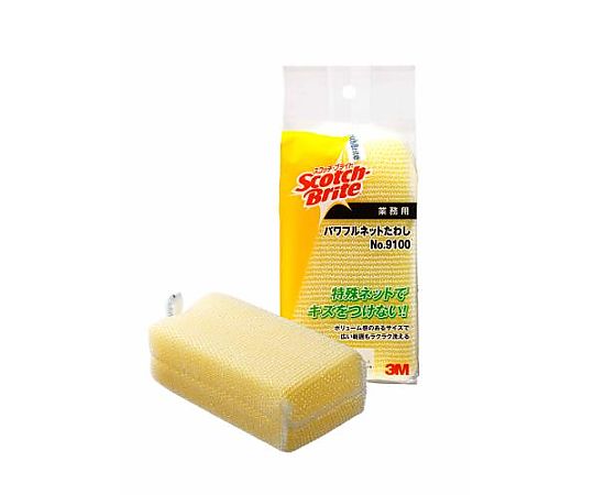 エスコ 80x155mm 抗菌ウレタンスポンジ(ネット入細目 EA928AS-16 1個(ご注文単位1個)【直送品】