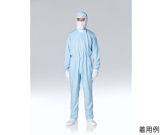 東洋リントフリー クリーンルーム用ツナギ服 青 LL FX120C-02 LL 1枚 (ご注文単位1枚)【直送品】