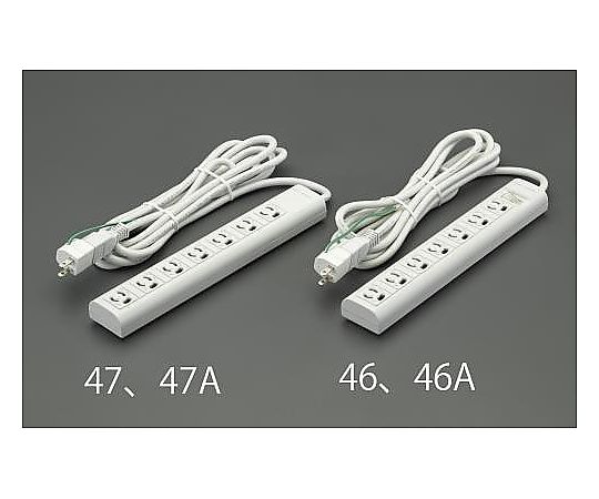 エレコム AC125V/15Ax 3m タップ(7口・マグネット付・抜け止) EA815GL-47 1個(ご注文単位1個)【直送品】