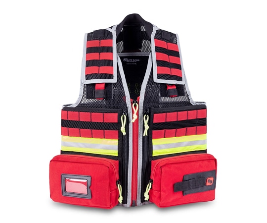 エリートバッグ メディカル専用ベスト E-VEST'S red S-M EB02.050 1個(ご注文単位1個)【直送品】