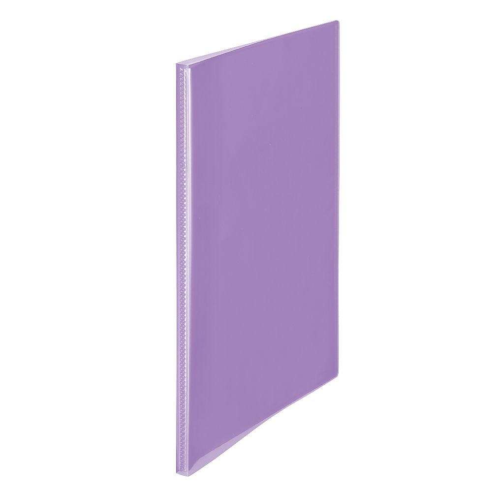 プラス シンプルクリアーファイル 20P パープル FC-220SC PU 1冊(ご注文単位1冊)【直送品】
