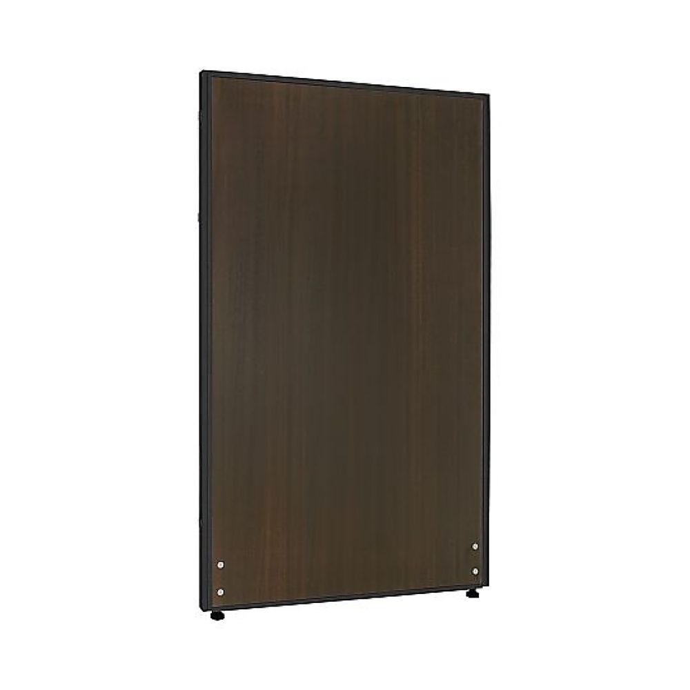 カグクロ 木目調ローパーテーション(BK)ダークブラウン H1600×W600mm PW0616-B-DB 1台(ご注文単位1台)【直送品】
