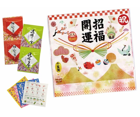 アズワン 招福 昆布茶・梅昆布茶パック 100個 38-165-6-1 1セット(ご注文単位1セット)【直送品】