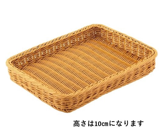 アズワン PP製バスケット ブラウン H10cm 61-778-54-4 1個(ご注文単位1個)【直送品】