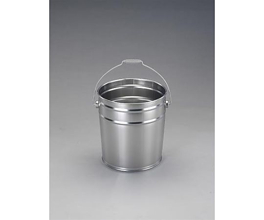エスコ 15L バケツ(ステンレス製) EA508S-115 1個(ご注文単位1個)【直送品】