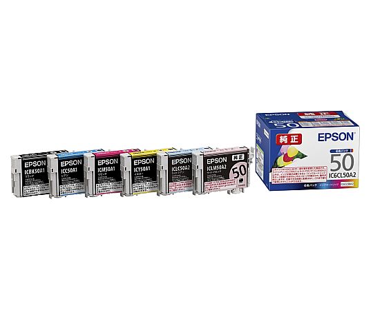 エプソン インクカートリッジ(6色パック) IC6CL50A2 1個(ご注文単位1個)【直送品】