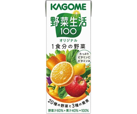カゴメ 野菜生活100 オリジナル 200mL 24本 9356 1ケース※軽(ご注文単位1ケース)【直送品】