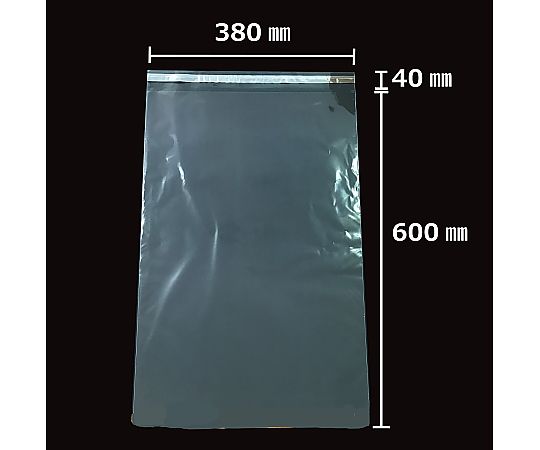 アズワン 【100枚】透明袋 テープ付き 4×15cm 61-290-5-2 1セット（ご注文単位1セット）【直送品】