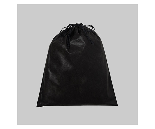 アズワン 不織布インナー巾着 黒 S 1箱(100枚入) KW0002AR00 1箱(ご注文単位1箱)【直送品】