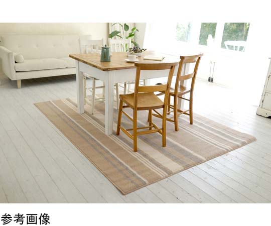 スミノエ 防ダニ ダイニングラグ ストレイル 170×220 ベージュ 13280104 1枚（ご注文単位1枚）【直送品】