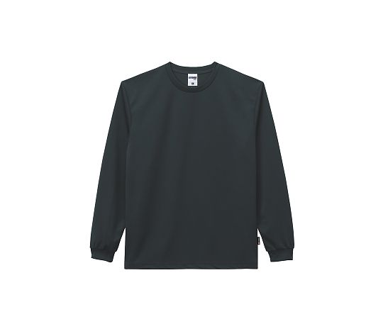 LIFEMAX 4.3オンスドライロングスリーブTシャツ(ポリジン加工) ブラック L MS1609-16 L 1枚(ご注文単位1枚)【直送品】
