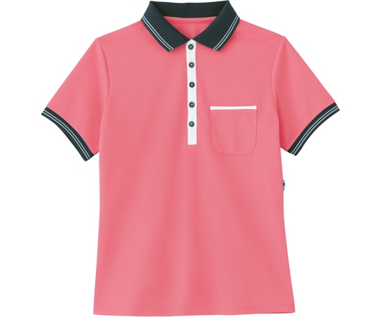 カーシーカシマ HEARTGREEN 半袖ポロシャツ チェリーピンク 4L HM2179 1枚（ご注文単位1枚）【直送品】
