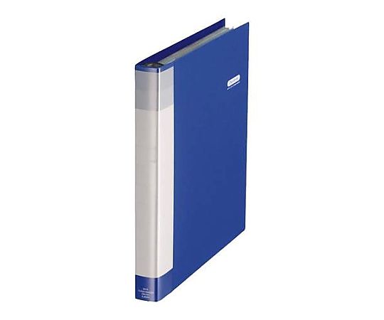 エスコ A4 クリアーバインダー(青) EA762CC-22 1冊(ご注文単位1冊)【直送品】