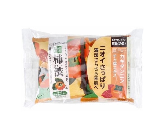 ペリカン石鹸 ファミリー石鹸 柿渋 80g×2個入  1個（ご注文単位1個）【直送品】