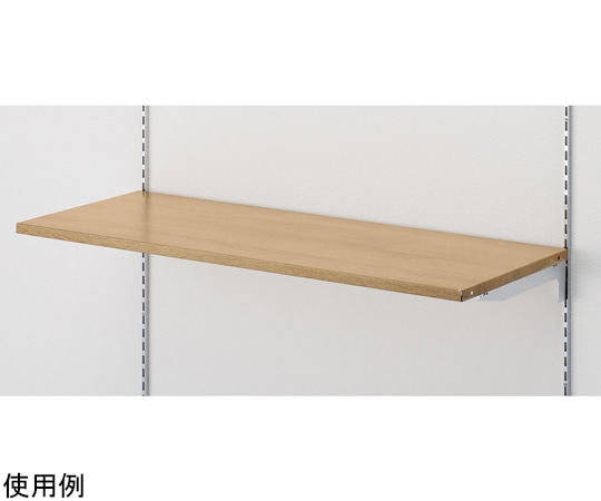 アズワン 木目調スチール棚セット ラスティック柄調 W90×D35cm 61-806-35-1 1個（ご注文単位1個）【直送品】