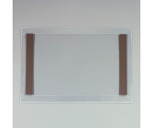 ベロス 315x220mm/A4 スライドホルダー(マグネット付/5枚) EA762DB-300 1セット(ご注文単位1セット)【直送品】