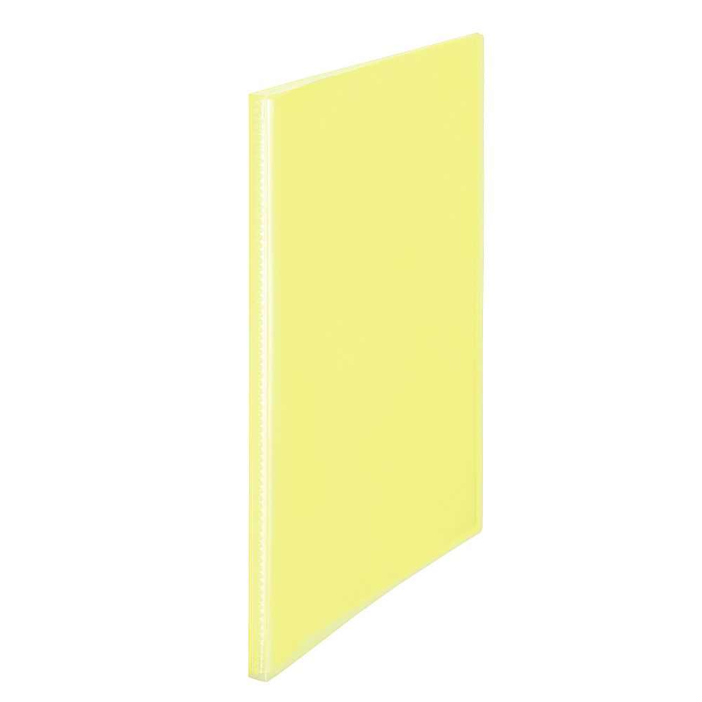 プラス シンプルクリアーファイル 20P イエロー FC-220SC YL 1冊(ご注文単位1冊)【直送品】