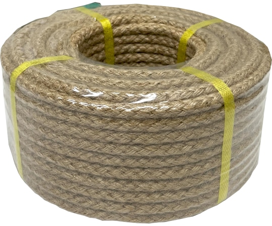 まつうら工業 ジュート麻8打ナチュラルロープ(芯入り) 8mmΦ×30m 2巻入 1パック(ご注文単位1パック)【直送品】
